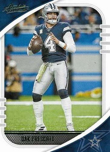 #52 Dak Prescott - Dallas Cowboys - 2020 Panini Absolute - Green Football