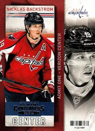 #52 Nicklas Backstrom - Washington Capitals - 2013-14 Panini Contenders Hockey
