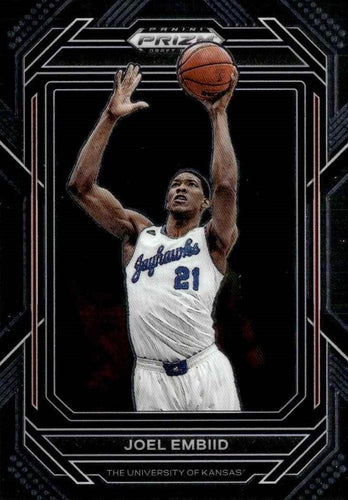 #52 Joel Embiid - Kansas Jayhawks - 2023 Panini Prizm Draft Picks Basketball