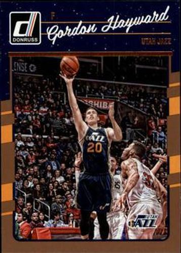 #52 Gordon Hayward - Utah Jazz - 2016-17 Donruss Basketball