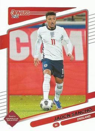 #52 Jadon Sancho - England - 2021-22 Donruss Road to FIFA World Cup Qatar 2022 Soccer