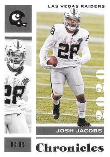 #52 Josh Jacobs - Las Vegas Raiders - 2020 Panini Chronicles Football