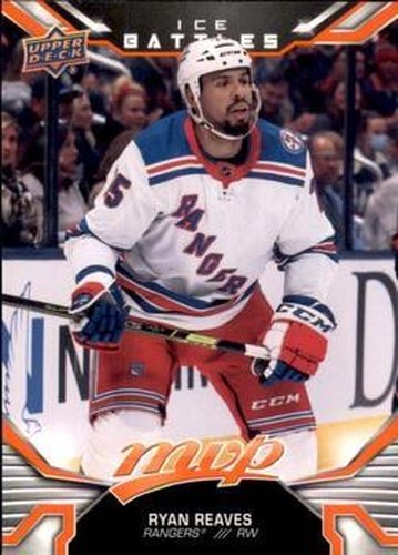 #52 Ryan Reaves - New York Rangers - 2022-23 Upper Deck MVP - Ice Battles Hockey