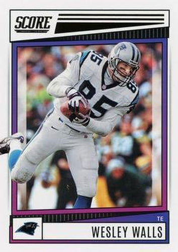 #52 Wesley Walls - Carolina Panthers - 2022 Score Football