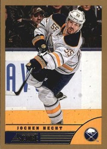 #52 Jochen Hecht - Buffalo Sabres - 2013-14 Score - Gold Hockey