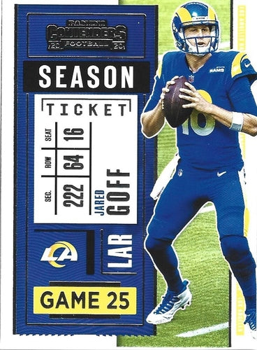 #52 Jared Goff - Los Angeles Rams - 2020 Panini Contenders Football