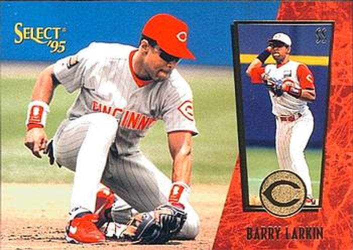 #52 Barry Larkin - Cincinnati Reds - 1995 Select Baseball