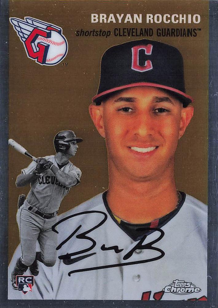 #52 Brayan Rocchio - Cleveland Guardians - 2023 Topps Chrome Platinum Anniversary Baseball