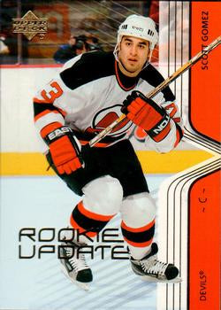 #52 Scott Gomez - New Jersey Devils - 2003-04 Upper Deck Rookie Update Hockey