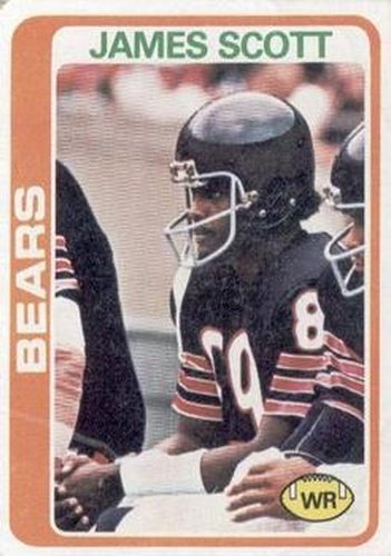 #52 James Scott - Chicago Bears - 1978 Topps Football