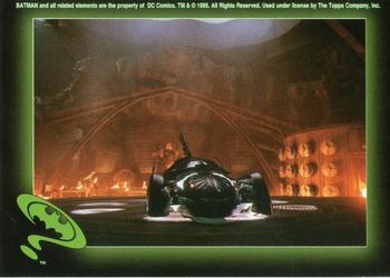 #52 Batmobile in cave - 1995 Topps Batman Forever Stickers