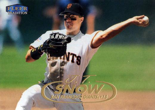 #52 J.T. Snow - San Francisco Giants - 1998 Fleer Tradition Baseball