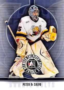 #52 Peter Di Salvo - Barrie Colts - 2008-09 In The Game Between The Pipes Hockey