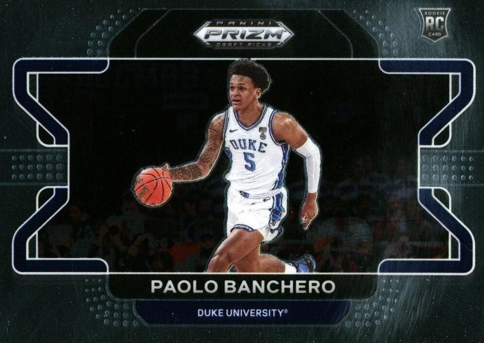 #52b Paolo Banchero - Duke Blue Devils - 2022 Panini Prizm Draft Picks Basketball