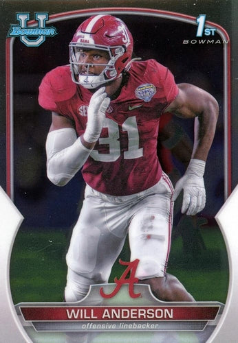 #52b Will Anderson - Alabama Crimson Tide - 2022 Bowman Chrome University Football
