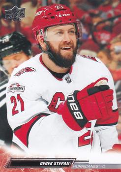 #530 Derek Stepan - Carolina Hurricanes - 2022-23 Upper Deck Hockey