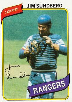 #530 Jim Sundberg - Texas Rangers - 1980 Topps Baseball