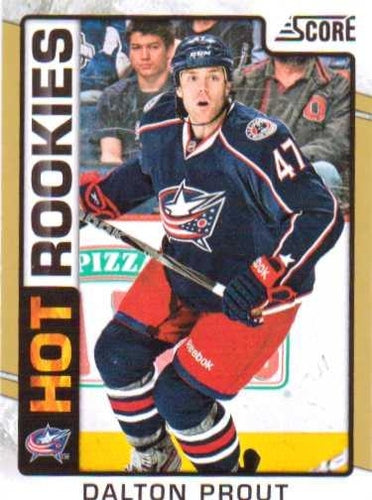 #530 Dalton Prout - Columbus Blue Jackets - 2012-13 Score - Gold Rush Hockey
