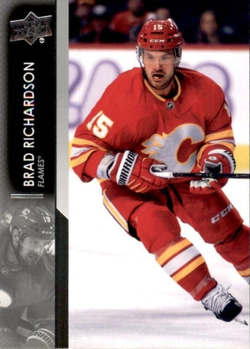 #530 Brad Richardson - Calgary Flames - 2021-22 Upper Deck Hockey