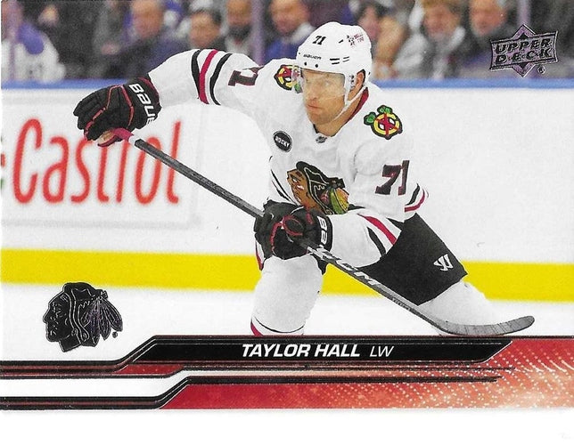 #530 Taylor Hall - Chicago Blackhawks -2023-24 Upper Deck Hockey