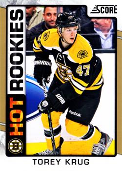 #531 Torey Krug - Boston Bruins - 2012-13 Score - Gold Rush Hockey
