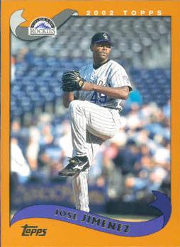 #531 Jose Jimenez - Colorado Rockies - 2002 Topps Baseball