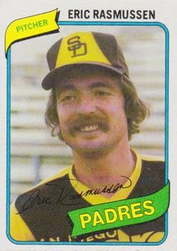 #531 Eric Rasmussen - San Diego Padres - 1980 Topps Baseball