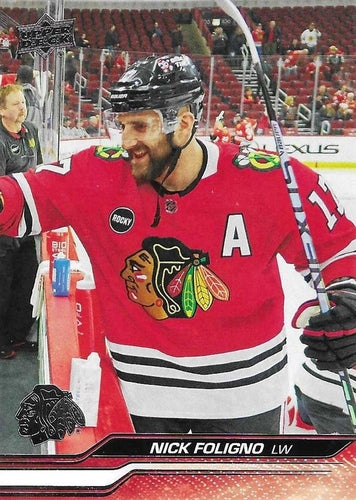 #531 Nick Foligno - Chicago Blackhawks -2023-24 Upper Deck Hockey