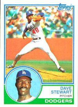 #532 Dave Stewart - Los Angeles Dodgers - 1983 Topps Baseball