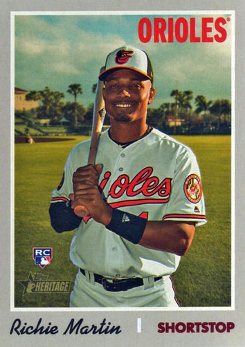 #532 Richie Martin - Baltimore Orioles - 2019 Topps Heritage Baseball