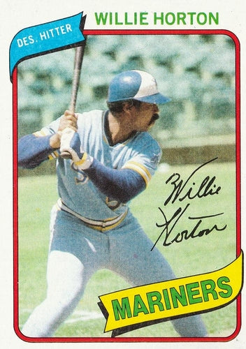 #532 Willie Horton - Seattle Mariners - 1980 Topps Baseball