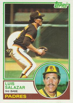 #533 Luis Salazar - San Diego Padres - 1983 Topps Baseball