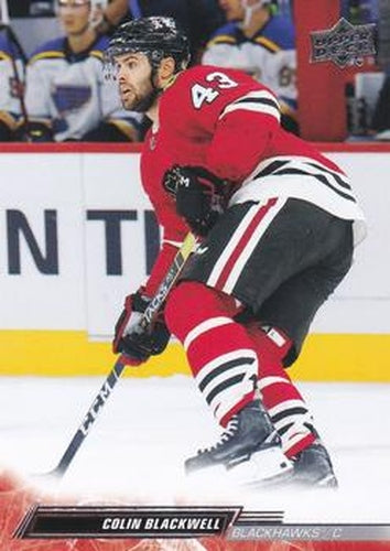 #534 Colin Blackwell - Chicago Blackhawks - 2022-23 Upper Deck Hockey