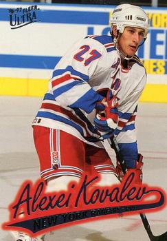 #107 Alexei Kovalev - New York Rangers - 1996-97 Ultra Hockey