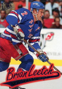 #108 Brian Leetch - New York Rangers - 1996-97 Ultra Hockey