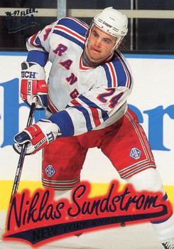 #112 Niklas Sundstrom - New York Rangers - 1996-97 Ultra Hockey