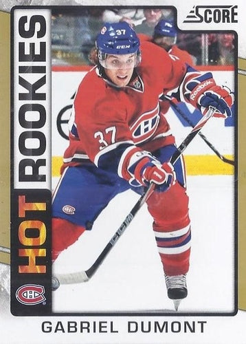 #534 Gabriel Dumont - Montreal Canadiens - 2012-13 Score - Gold Rush Hockey
