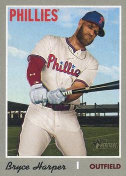 #534f Bryce Harper - Philadelphia Phillies - 2019 Topps Heritage Baseball