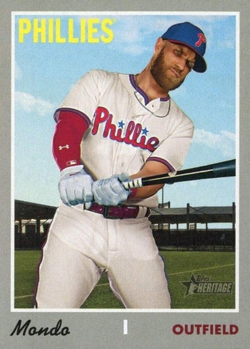 #534g Bryce Harper - Philadelphia Phillies - 2019 Topps Heritage Baseball