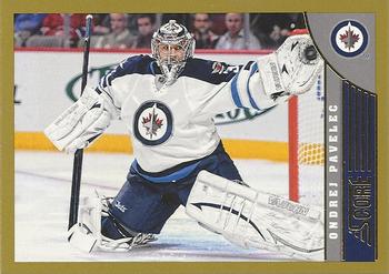 #535 Ondrej Pavelec - Winnipeg Jets - 2013-14 Score - Gold Hockey