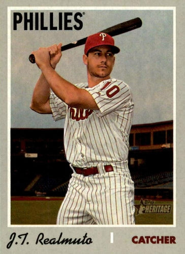 #535 J.T. Realmuto - Philadelphia Phillies - 2019 Topps Heritage Baseball