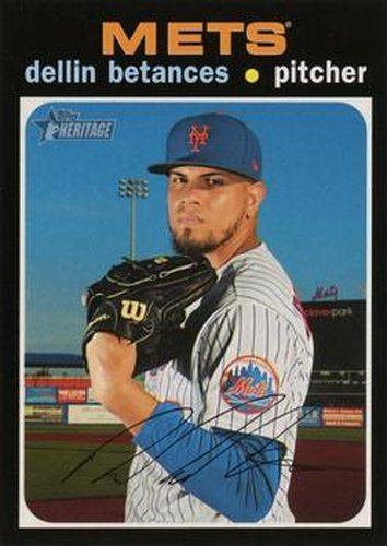 #535 Dellin Betances - New York Mets - 2020 Topps Heritage Baseball