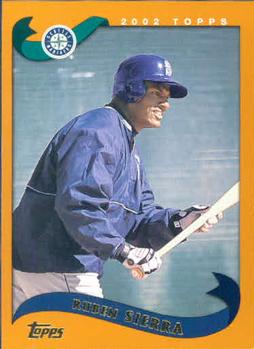 #535 Ruben Sierra - Seattle Mariners - 2002 Topps Baseball
