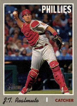 #535c J.T. Realmuto - Philadelphia Phillies - 2019 Topps Heritage Baseball