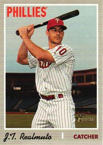 #535d J.T. Realmuto - Philadelphia Phillies - 2019 Topps Heritage Baseball