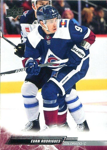 #536 Evan Rodrigues - Colorado Avalanche - 2022-23 Upper Deck Hockey