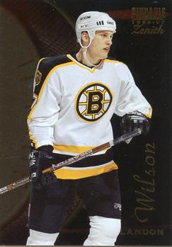 #142 Landon Wilson - Boston Bruins - 1996-97 Zenith Hockey