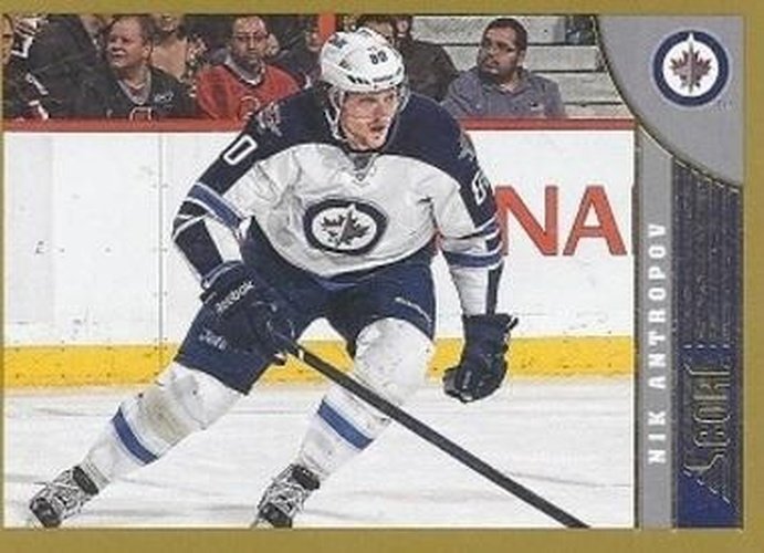 #536 Nik Antropov - Winnipeg Jets - 2013-14 Score - Gold Hockey