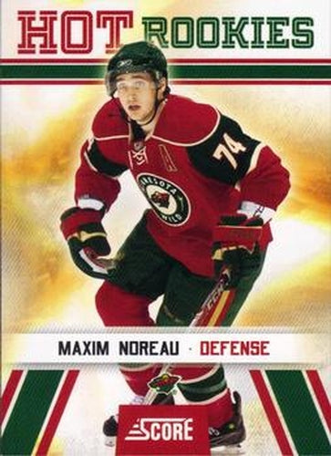 #536 Maxim Noreau - Minnesota Wild - 2010-11 Score Hockey