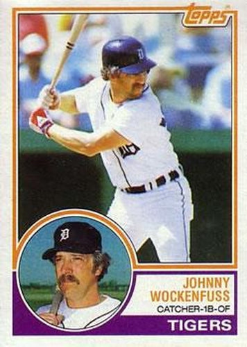 #536 Johnny Wockenfuss - Detroit Tigers - 1983 Topps Baseball